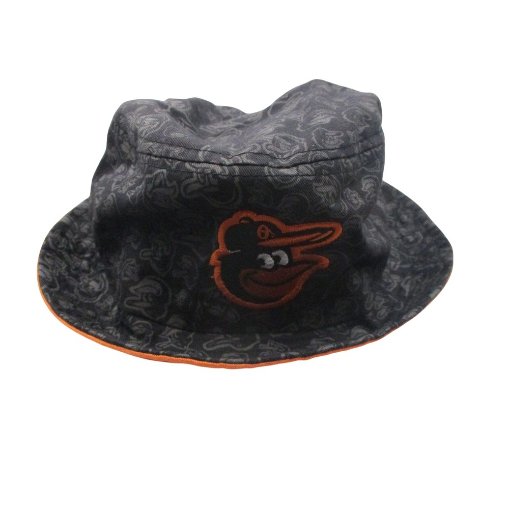 Baltimore Orioles Miller Lite Bucket Hat Black Orange MLB Baseball Beer Promo